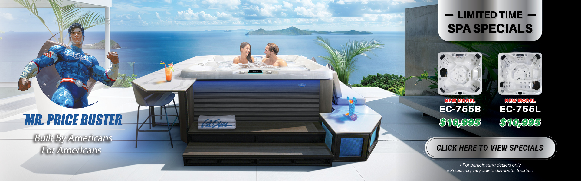 Calspas hot tub being used in a family setting - Memphis